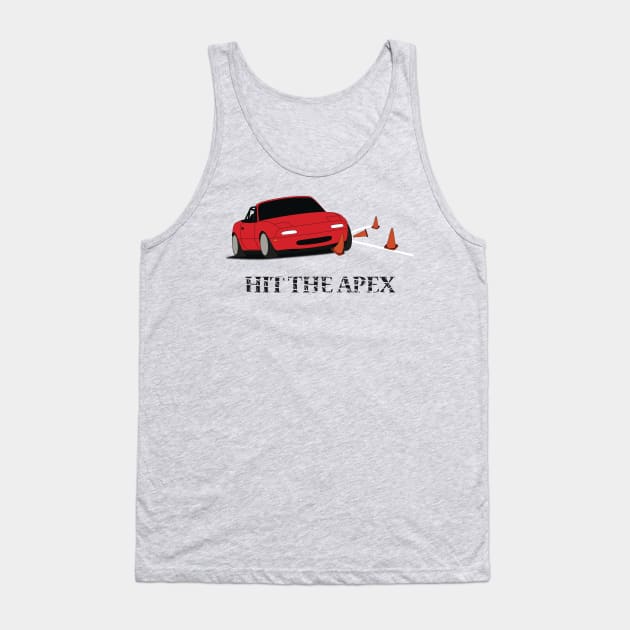 Hit The Apex Tank Top by AutomotiveArt